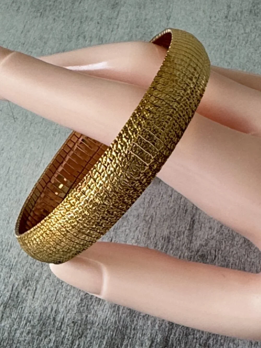 Mia Fiore Statement Dyadema Gold Plated Bronze Bracelet Italy